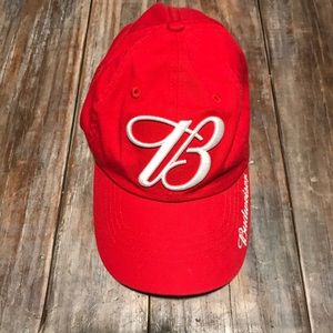 Red Budweiser Beer Hat
